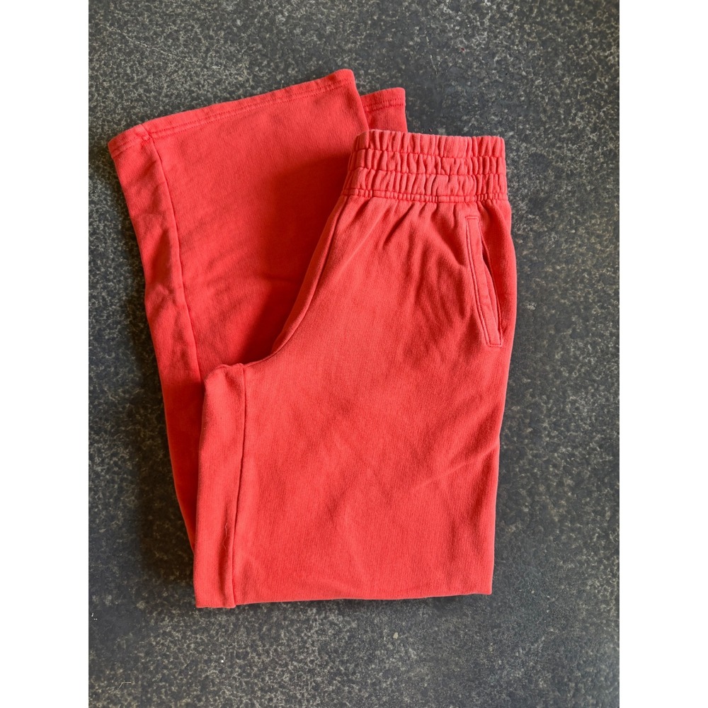 OFFLINE by Aerie Sweatpants Women XS Red Good Wide Leg French Terry Pocket